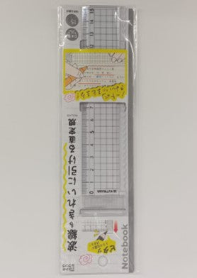【メール便ＯＫ】クツワ　クツワ　波線も引ける 直定規　15cm 　クリアKB044CL【4901478202858】