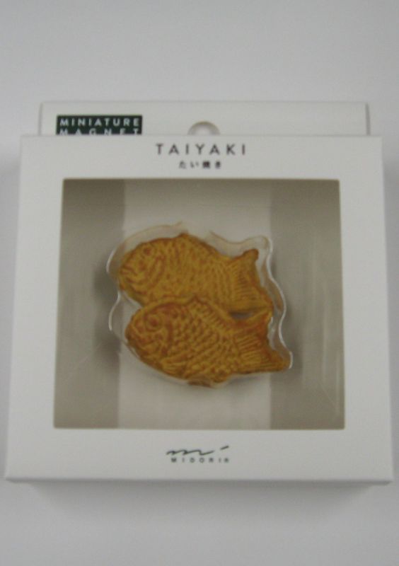 【メール便ＯＫ】ミドリ　ミニチュアマグネット たい焼き柄 1個入 　43418-006