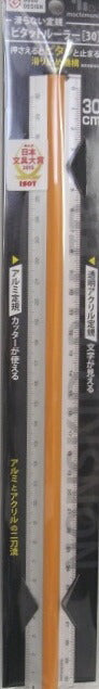 モチモノ　滑らない直線定規　ピタットルーラー[３０]　オレンジ　[10003375]