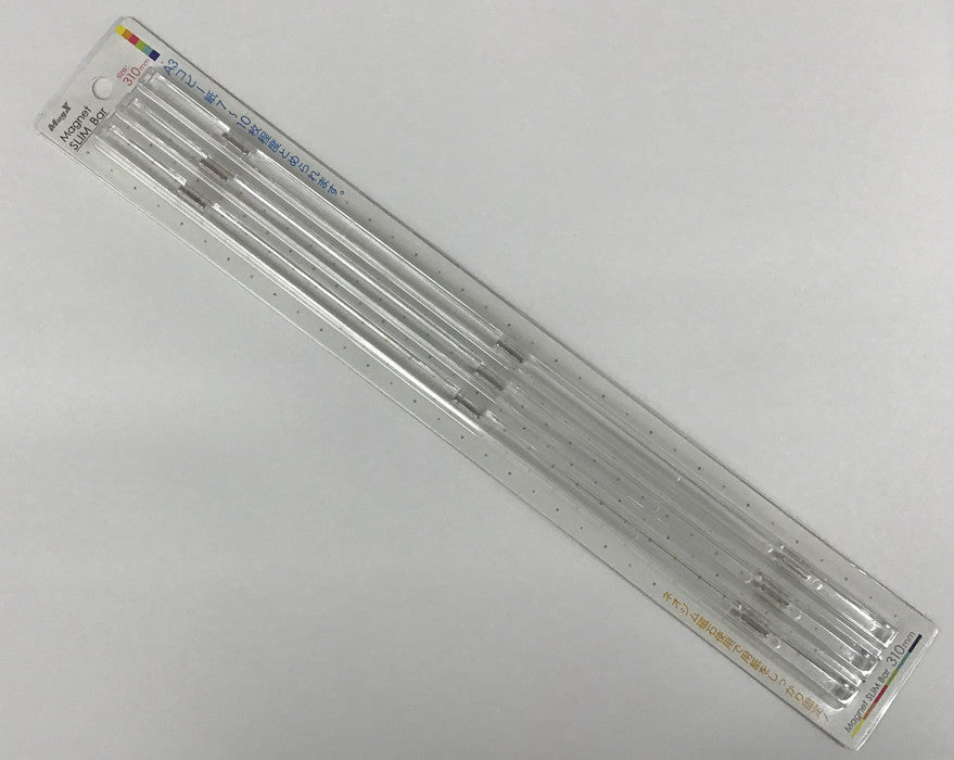 【メール便ＯＫ】マグエックス　マグネットスリムバー　クリア310ｍｍ3本入　MSLB-310-3P-KT　[10012156]