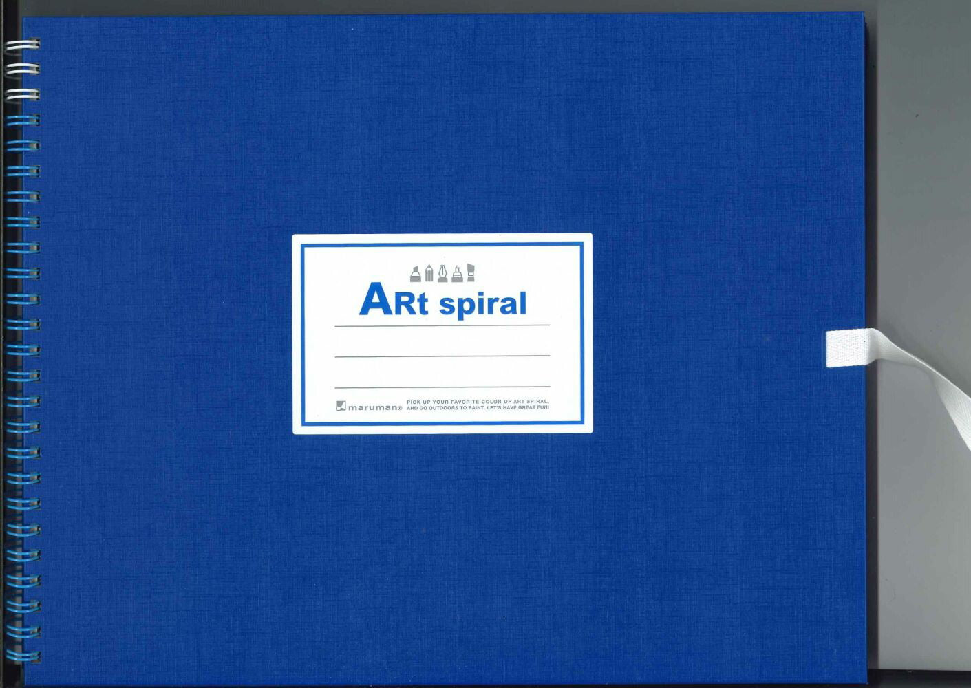 【メール便ＯＫ】マルマン スケッチブックF3サイズ　Art spiral Ｓ313-02ブルー　[10014228]