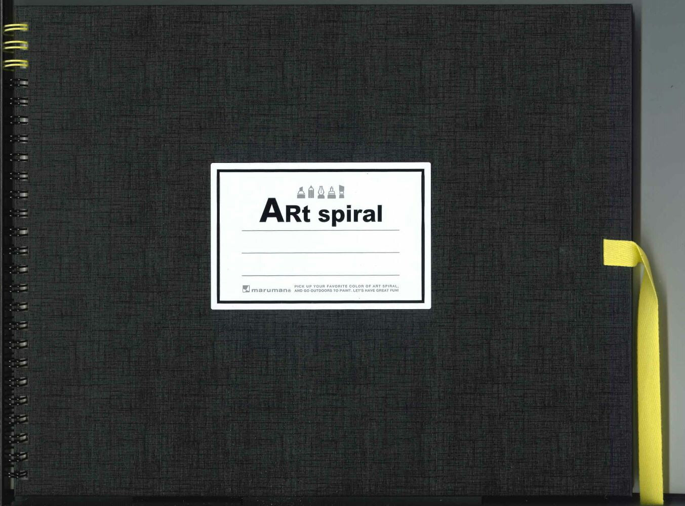 【メール便ＯＫ】マルマン スケッチブックF3サイズ　Art spiral Ｓ313-05ブラック　[4979093313051]