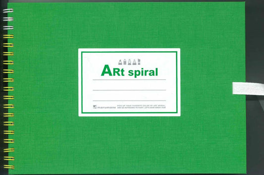 【メール便ＯＫ】マルマン スケッチブックF1サイズ　Art spiral Ｓ311-33ライトグリーン　[10014237]