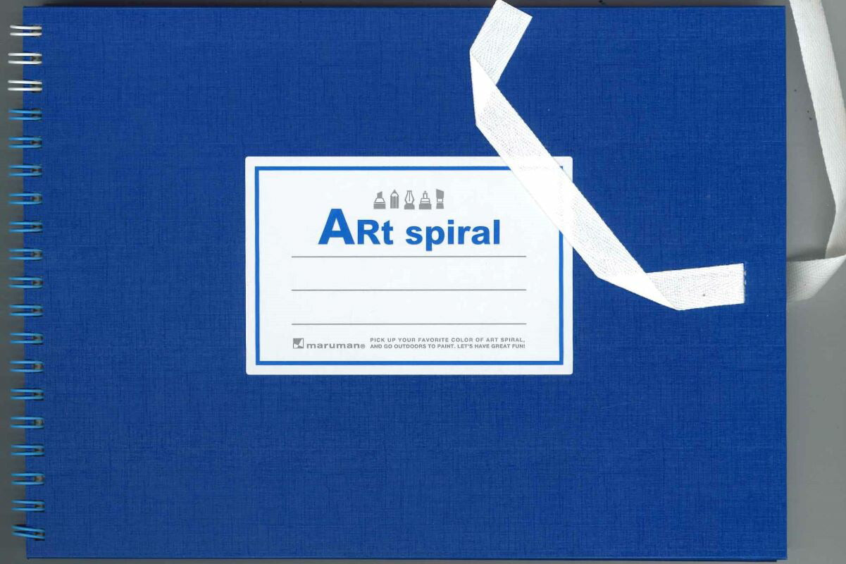 【メール便ＯＫ】マルマン スケッチブックF1サイズ　Art spiral Ｓ311-02ブルー　[4979093311026]