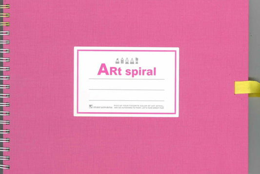 【メール便ＯＫ】マルマン スケッチブックF1サイズ　Art spiral Ｓ311-08ピンク　[10014241]