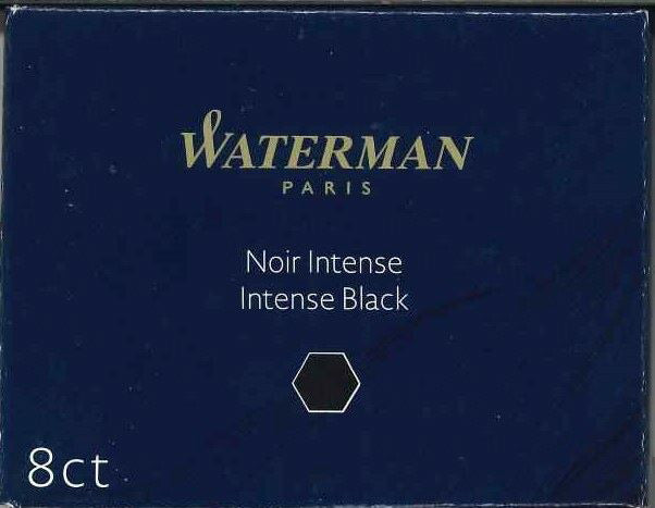 【WATERMANウォーターマン】カートリッジインク　NOIR　BLACK　1箱8本入　52001　[10002154]
