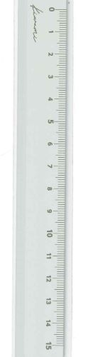 【メール便ＯＫ】共栄プラスチック　LR左右利き手対応アルミ定規 15cm シルバー KLR-15-SI　[10015940]
